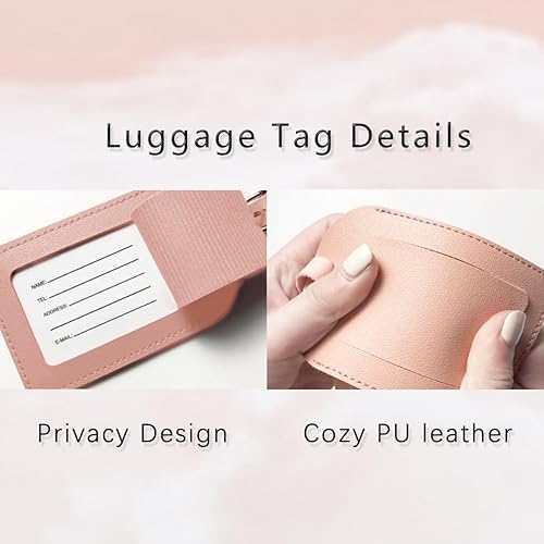 Miniatura 3 de Juego de funda de pasaporte personalizada y etiqueta de equipaje con inicial, aprobado por la TSA con parche de letras de felpilla con monograma