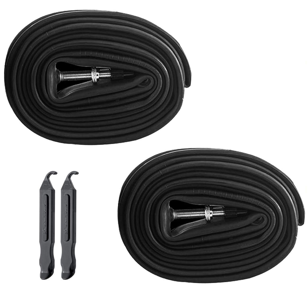 DMLNN 28 700x18-25C Road Bike Replacement Inner Tubes Presta Valve for 48mm/60mm/80mm Road Bikes with Tire Size of 700c x 18, 20, 23, and 25