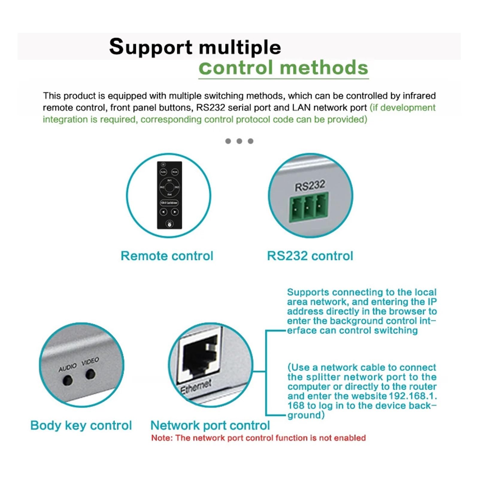 Przełącznik Wideo, Quad Screen Multiviewer 2x1 4x1 8x1 16x1 Splitter 4K Switch Rs232 Rj45 Bezproblemowy Switcher 16 W 1 Wyjście
