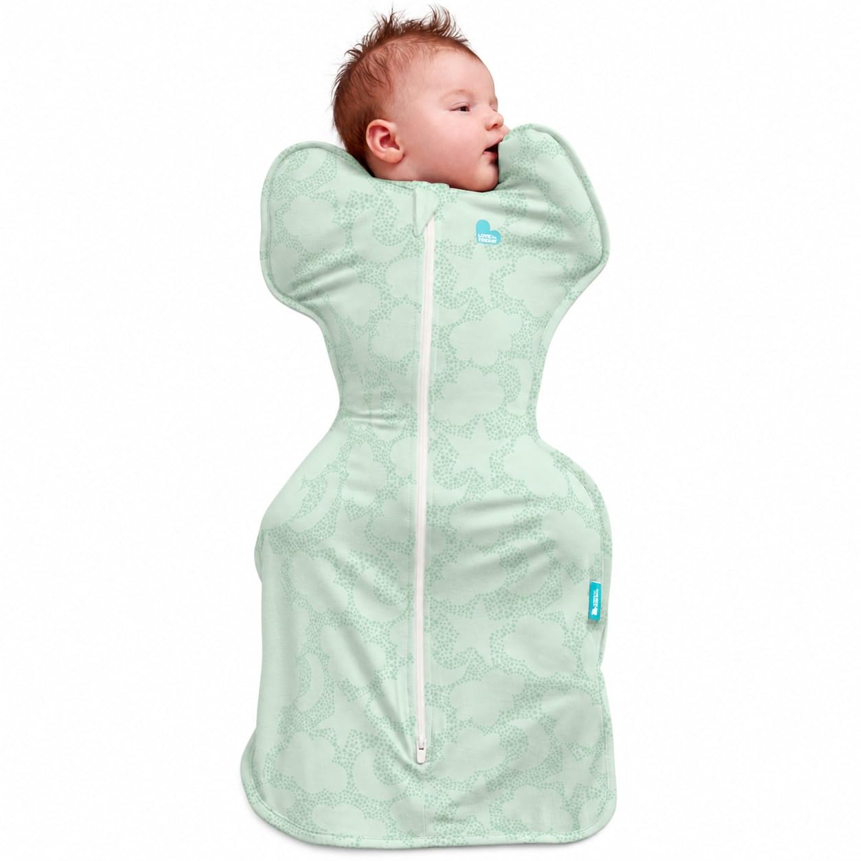 Love to Dream Swaddle Up Organic Baby Sleep Sack | 1.0 TOG, 13-19lbs, Dot | Arms Up Swadd…