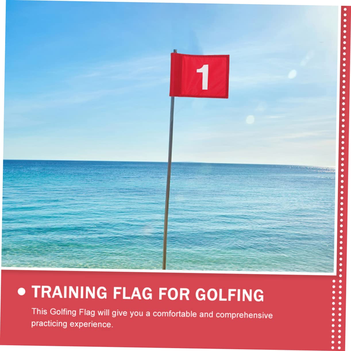 ABOOFAN 8pezzi Golfing Flags Pratiche Per Allenamento Bandierine Numerate Antistrappo Per Abilità Golfistiche Per e Allenamenti Precisione