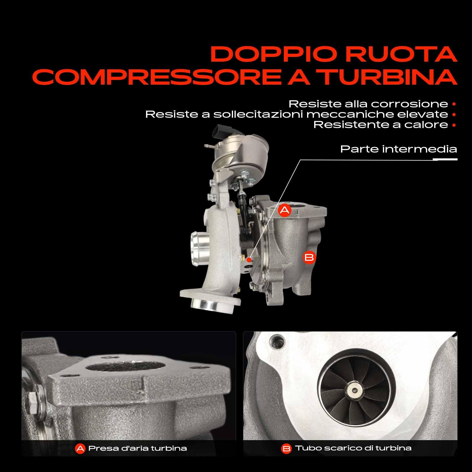 Frankberg Turbocompressore a gas di scarico 03L145721B