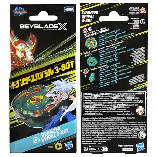 Image of Beyblade X Dranzer Spiral 3-80T Anniversary X-Over Spinning Top and Starter