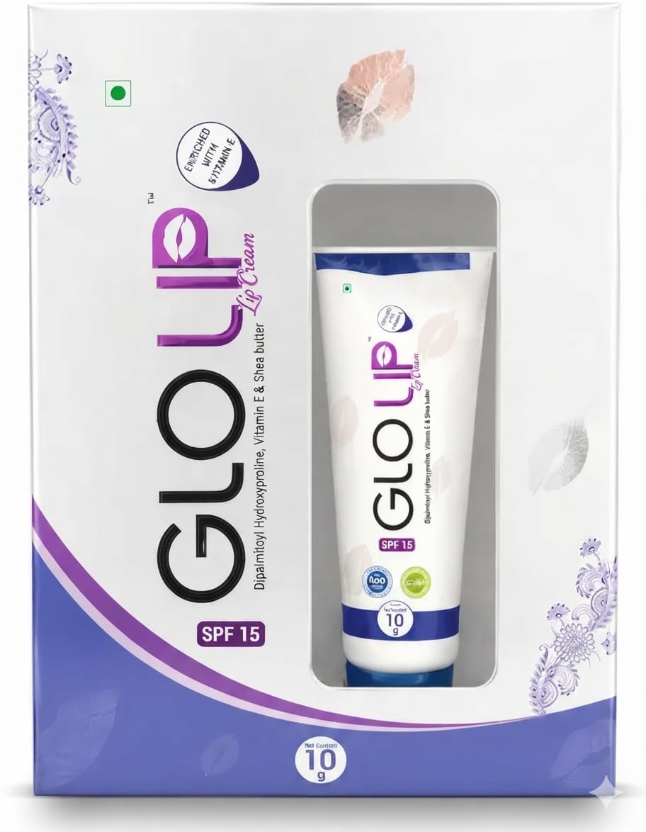 GLO LIP Lip Cream with SPF 15, Vitamin E, Shea Butter & Dipalmitoyl Hydroxyproline | Moisturizing Lip Care for Soft & Smooth Lips | 10g-image-45
