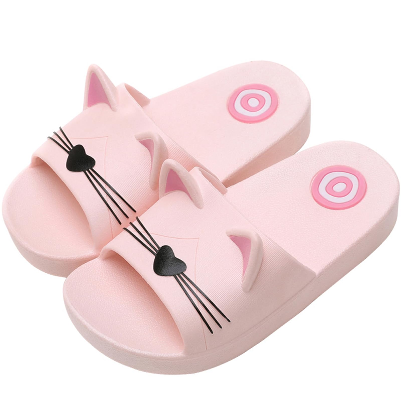 Acfoda Slippers Children's Girls Boys Summer with Cat for Men and Women Soft Non-Slip Mules Size 23-44