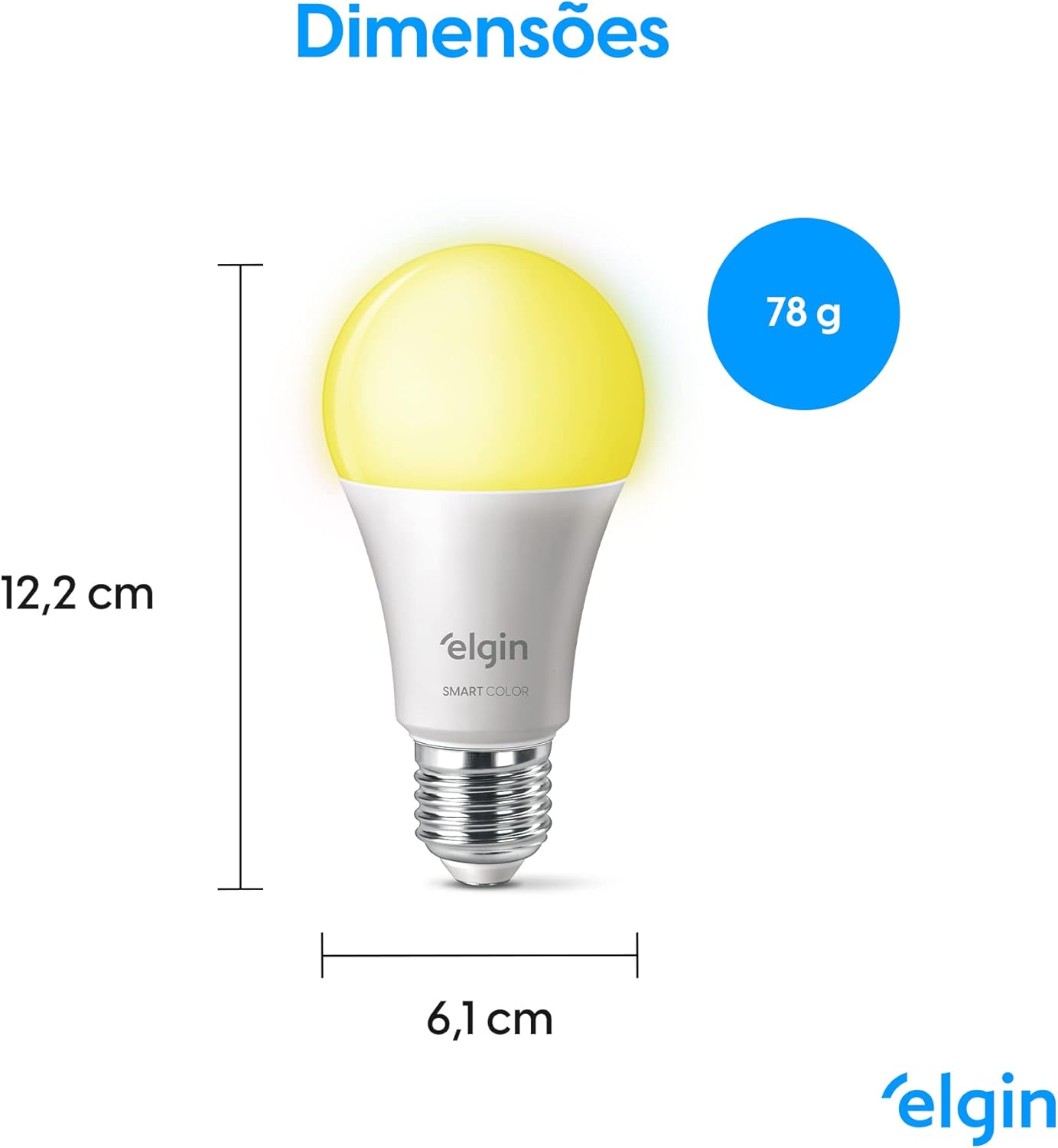 Lâmpada Inteligente Smart Color 10W Elgin: Review após 7 dias de uso