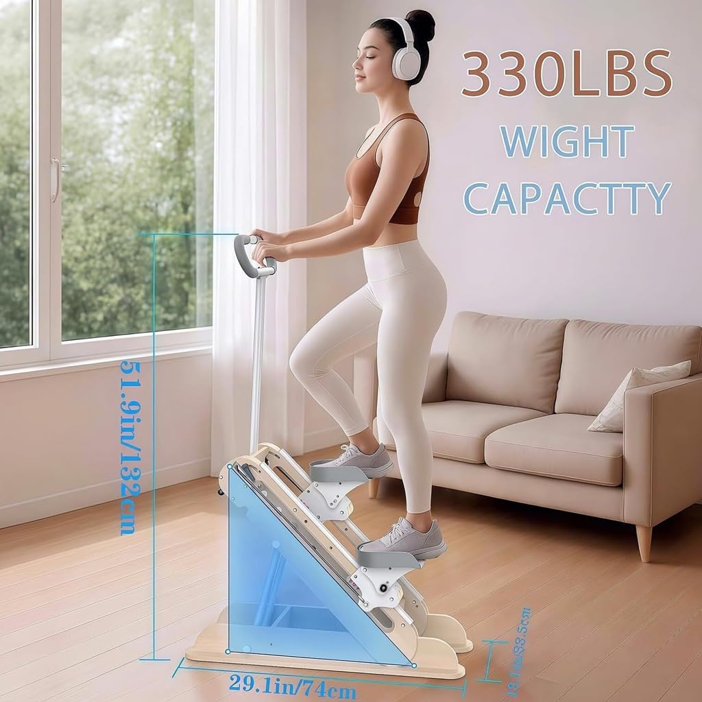 Macchina multifunzionale per scalare le scale, attrezzatura per esercizi stepper per palestra domestica allenamento fitness con resistenza regolabile