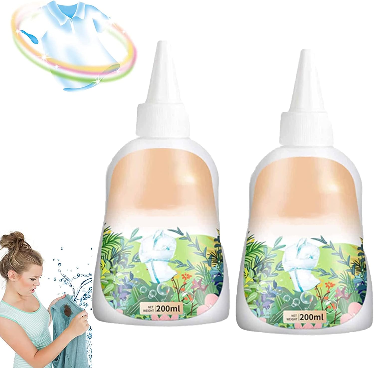 Clothes Stain Remover Cleaner, Garment Stubborn Stain Cleaner, Emergency Stain