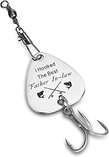 I Hooked the Best Father In-law Fishing Lure- Gift Wedding Personalized Fishing Lure Father In-law Gift Men's Gift Father In Law Gift, Fishing Gift for Father In Law,Fisherman Gift