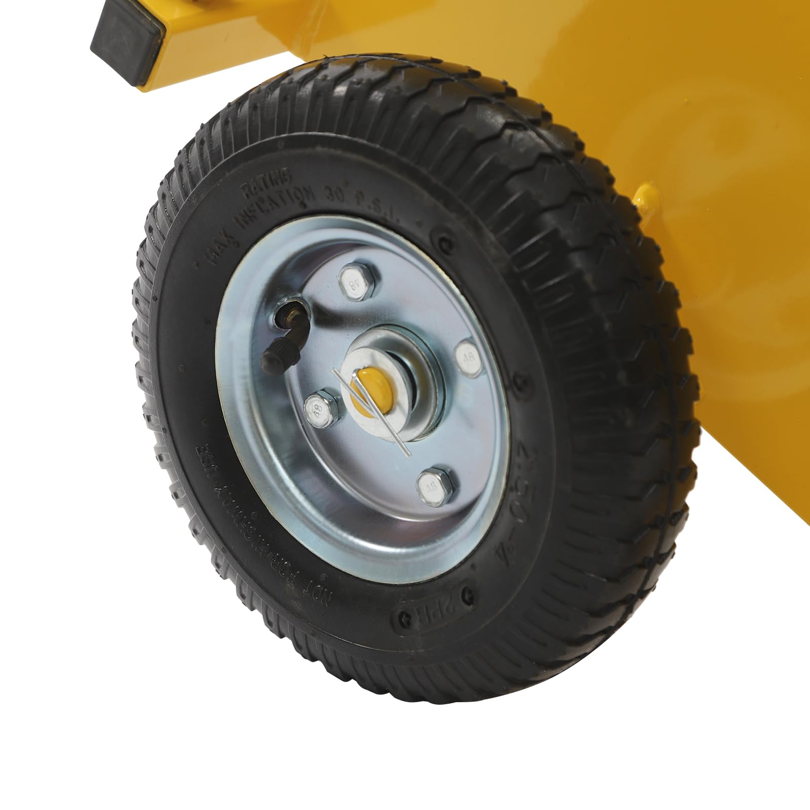 Plattenwagen Transportwagen 8 Zoll Gummiräder 250-300KG Plattenroller 0-23cm Einstellbarer Bereich der Seitenwand Klemmwagen (Gelb)