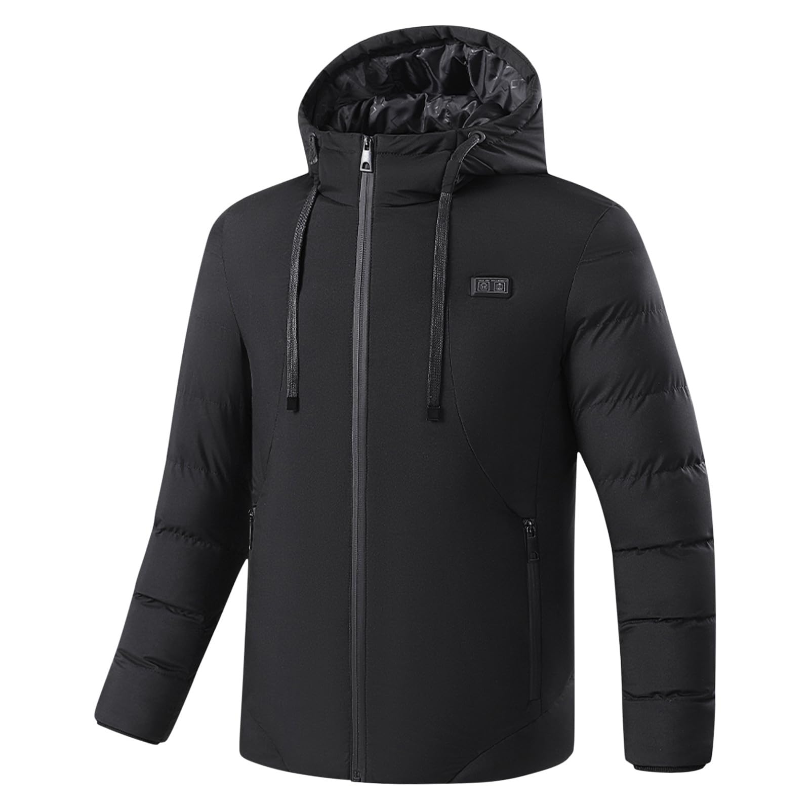 Veste Chauffante Avec Capuche Pour Homme Et Femme,Doudoune Chauffant Électrique Lavable,Manteau Hiver Chaude Avec 2 Niveaux De Chauffage Et 15 Zones Chauffage,Manteaux Imperméable Chaud Épais