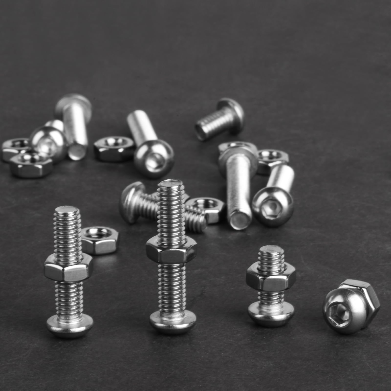 480 Pezzi Set Bulloni E Dadi M4 - Acciaio Inox, Testa Cilindrica A Croce, Per Fai Da Te E Riparazioni - Foto 7