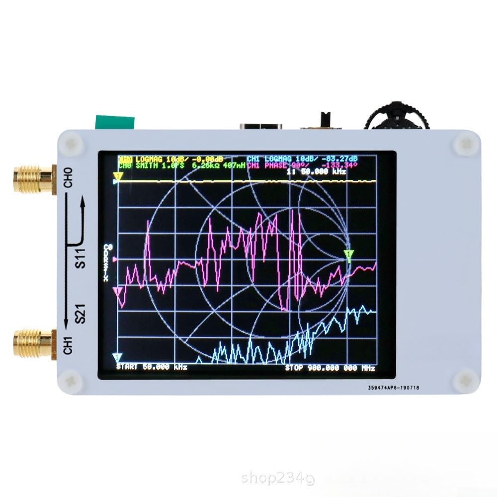 Analizzatore di rete vettoriale,Portatile 50kHz-300MHz,Per l'analisi dello spettro