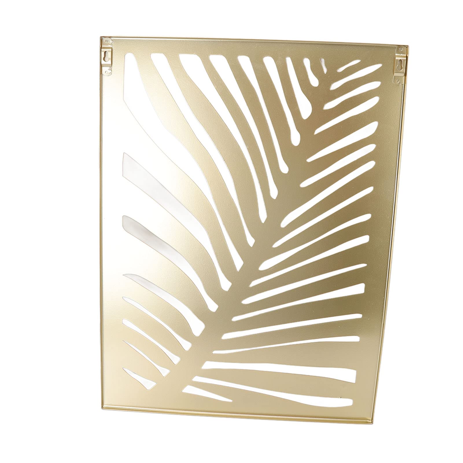 Jeanoko Décoration murale en métal en forme de feuille de palmier, design unique pour café