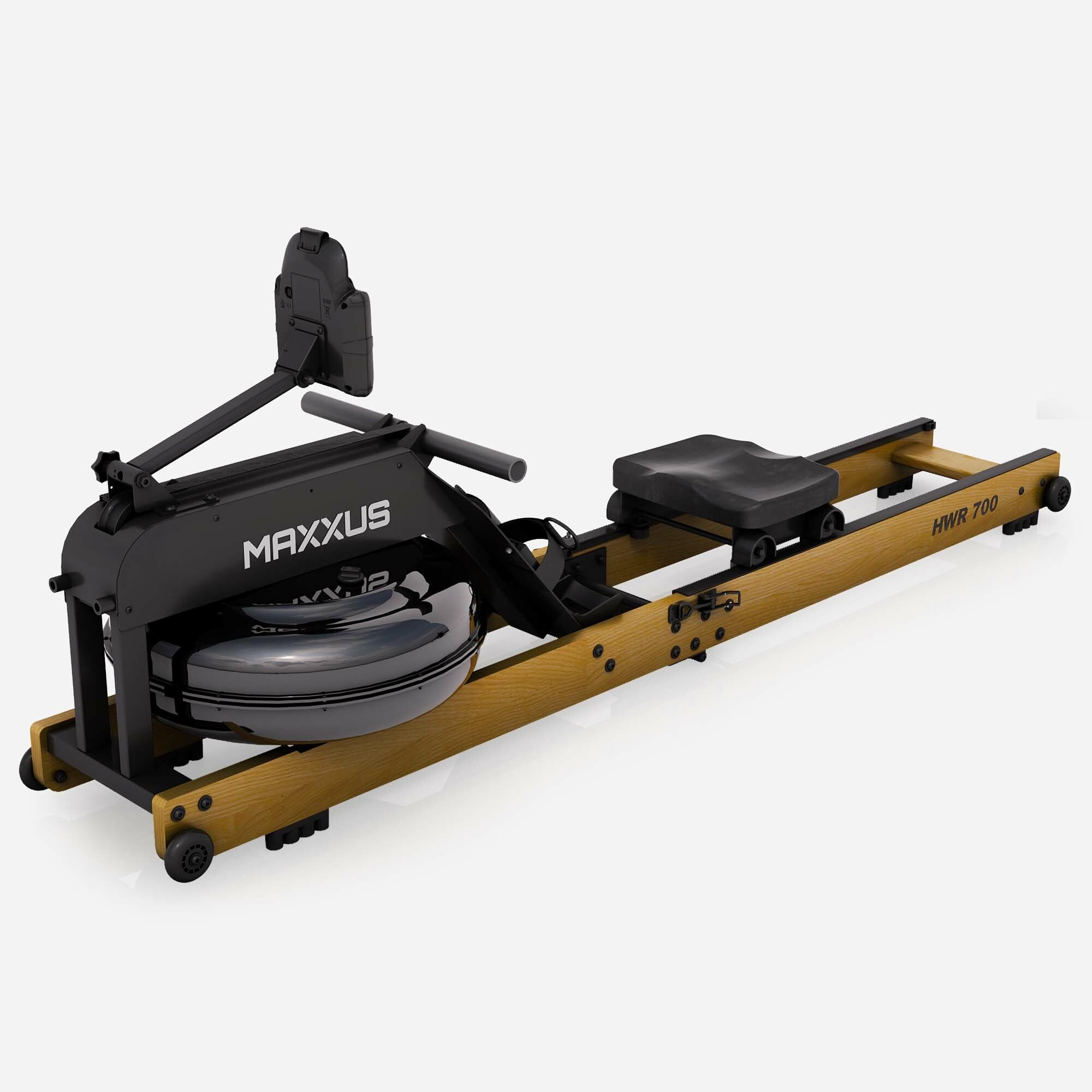 MAXXUS Vogatore per Casa HWR 700 - Professionale, Pieghevole, Display, Braccia, Uomo - Rowing Machine, Remergometro, Vogatore ad Acqua, Vogatori da Casa, Camera, Rower, Rematore