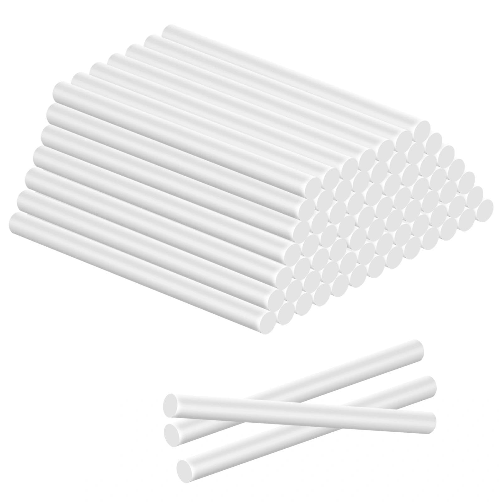 Pegamento Barra 200 Unidades - Barras de 100 x 7 mm Transparentes para Pistola Silicona Caliente, Ideal para Manualidades y Bricolaje