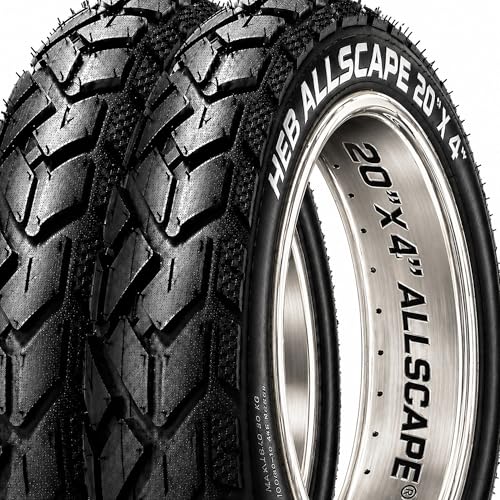 HEB ALLSCAPE 20x4 inch E-Bike Fat Tire, Puncture Resistant Heavy