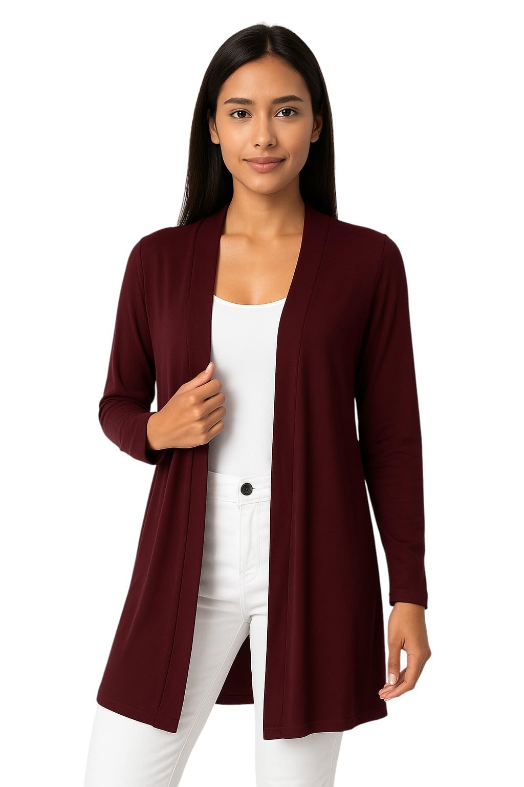 sfoty Women’s Long Shrug Open Front Stylish Shrug for Casual-picture-19