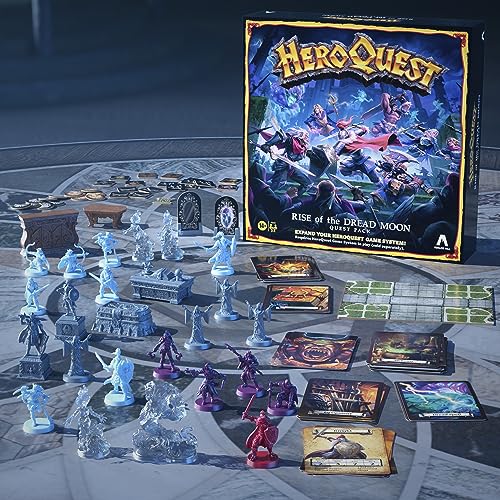 HeroQuest Rise of The Dread Moon Quest Pack, Requires HeroQuest Game System to Play, Roleplaying Games for 2-5 Players, Ages 14+