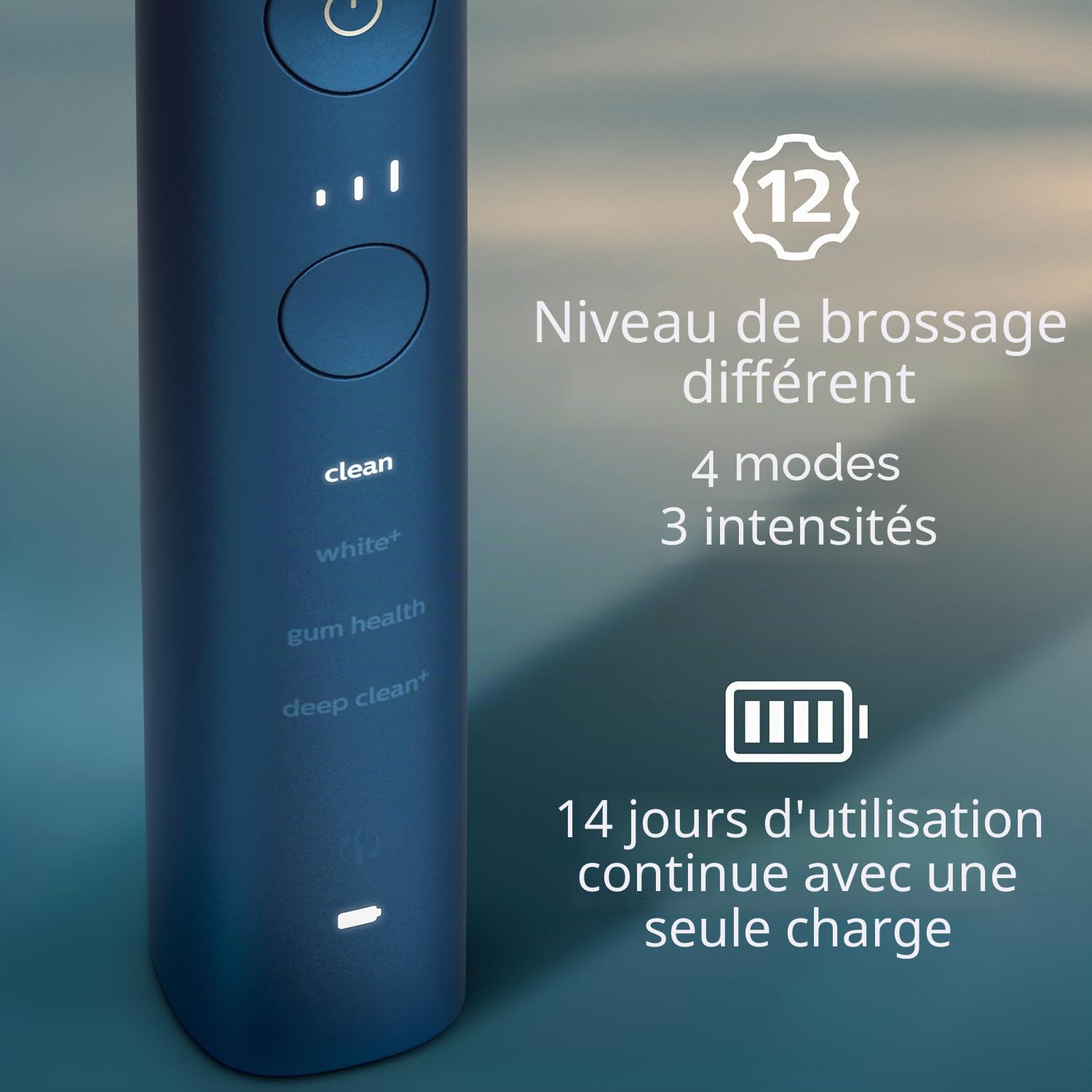 Philips Sonicare DiamondClean HX9911/88 spazzolino elettrico Adulto Spazzolino elettrico sonico Nero, Blu