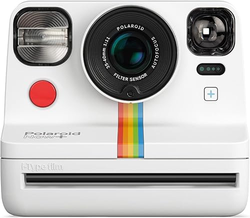 Miniatura 9 de Polaroid Now+ - Cámara controlada por aplicación conectada por Bluetooth de 2 generación tipo I - Blanco (9077) y bolsa de cámara de caja, blanco