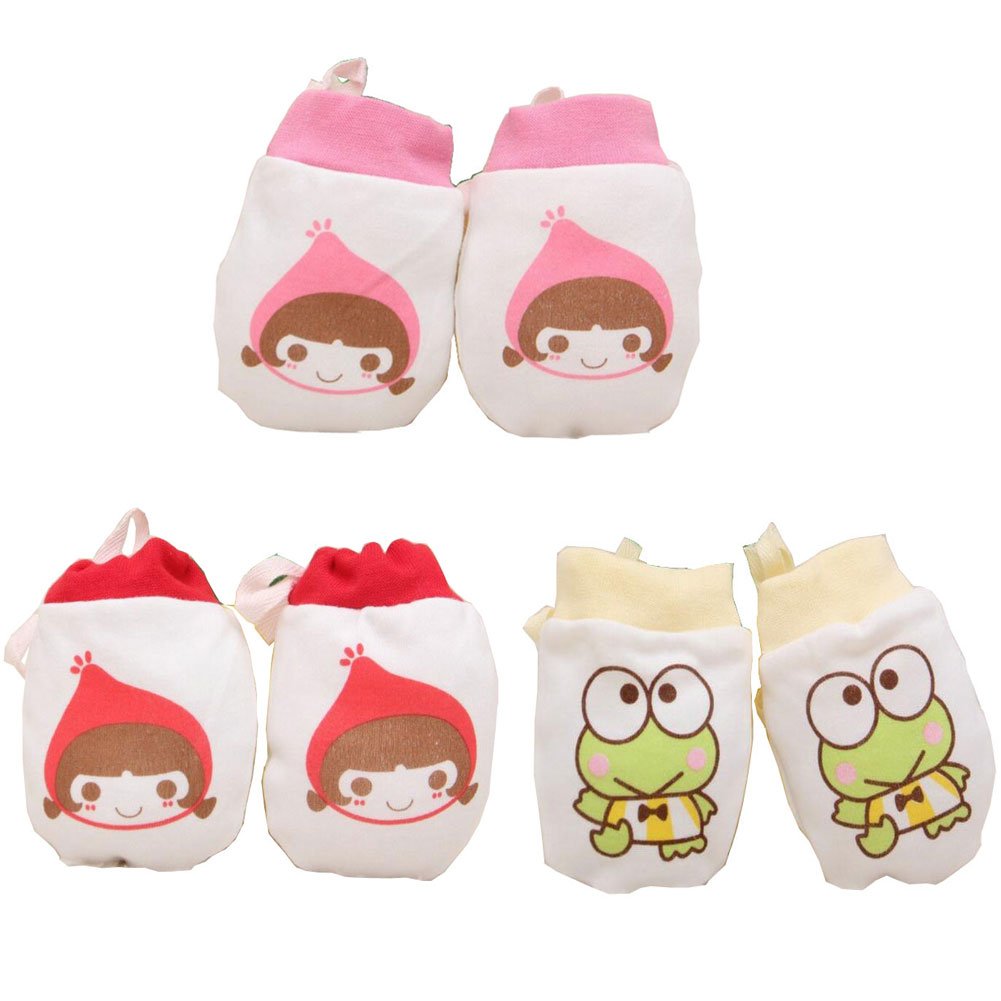 drawstring baby mittens