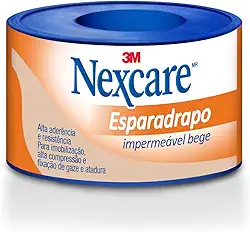 3M, Esparadrapo Impermeável Nexcare, Impermeável, Bege - 25 mm x 3 m