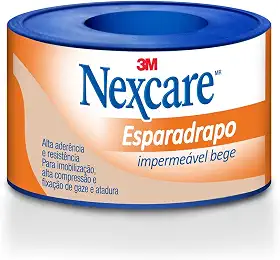 3M, Esparadrapo Impermeável Nexcare, Impermeável, Bege - 25 mm x 3 m