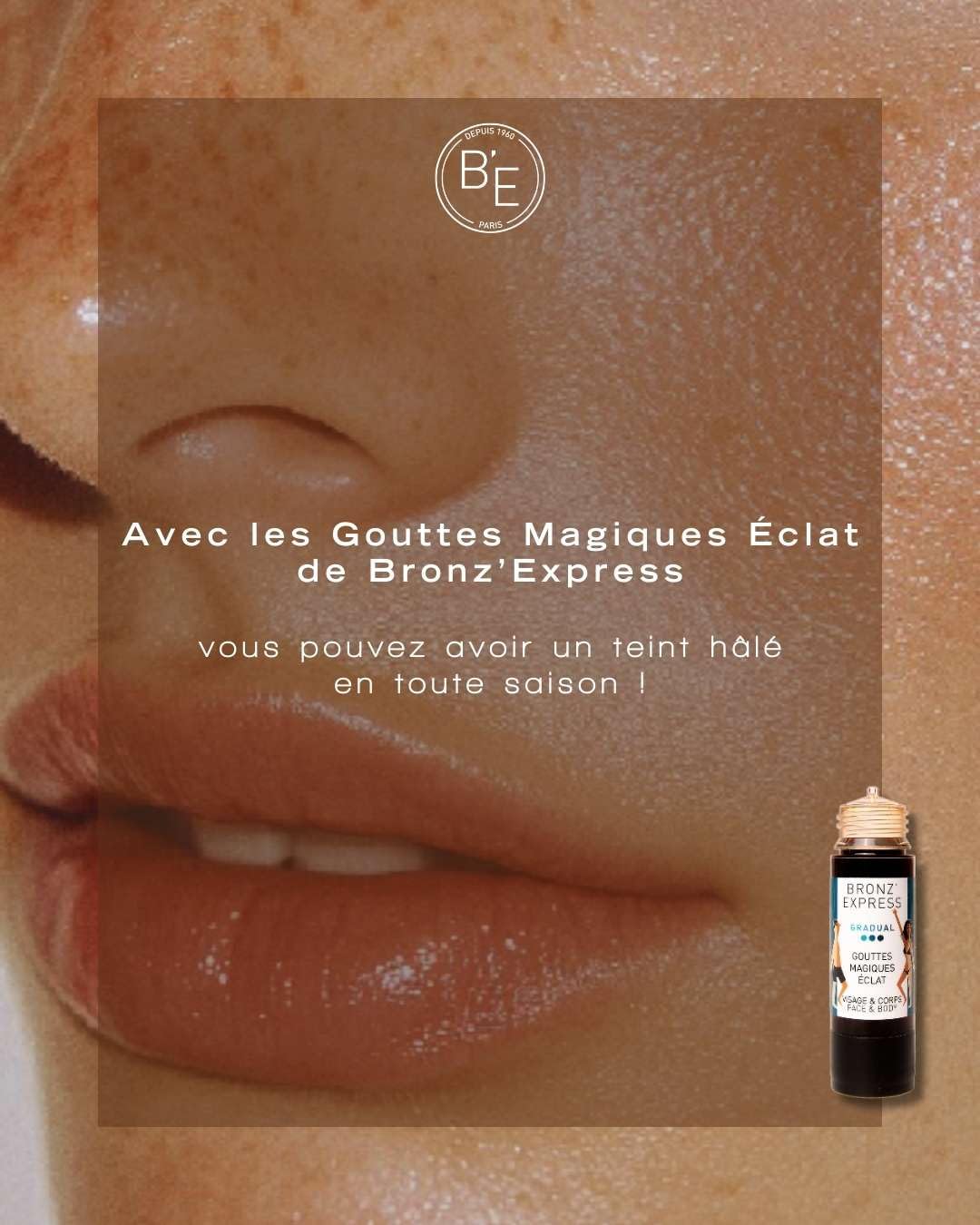 BRONZ'EXPRESS Gotas Mágicas Eclat 30 ml Bronceado Natural Progresivo Mezclable con Tus Cremas Hálito Luminoso Personalizable Fórmula Francesa Premium