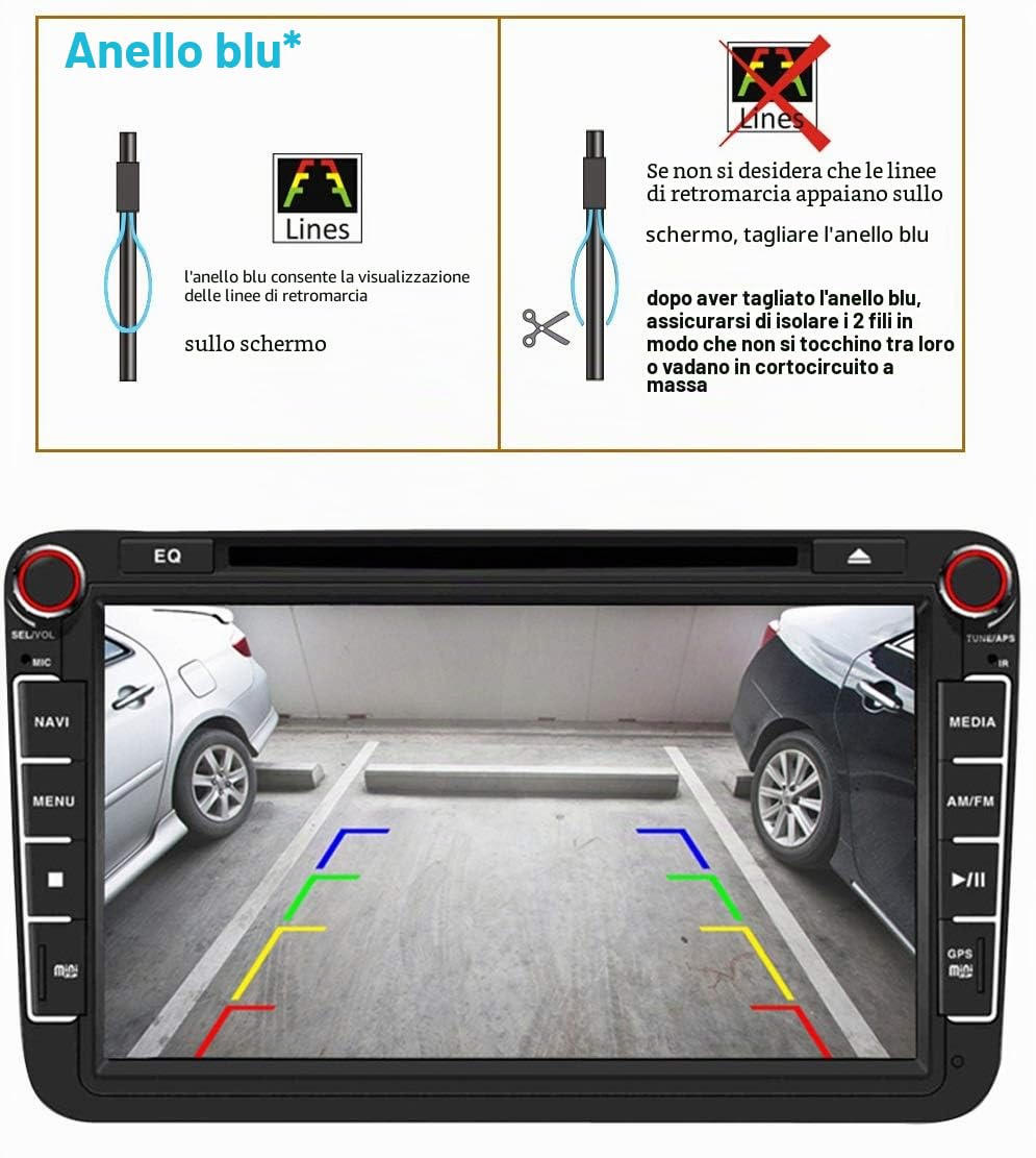 HD Telecamera per la Retromarcia per utilizzare alla luce Targa Retrocamera, telecamera posteriore per Renault Megane Clio 4 IV Renault Lutecia Dacia Logan 2 II MCV II 2012~2018