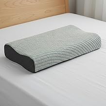 ROMA PUF Savaro Contour Memory Foam Pillow for Sleeping, 24x16 Inch, Soft Orthopedic Pillow for Neck Cervical Shoulder Support, for Side & Back Sleepers, Breathable for Home & Hotel Use (Dream Wave)