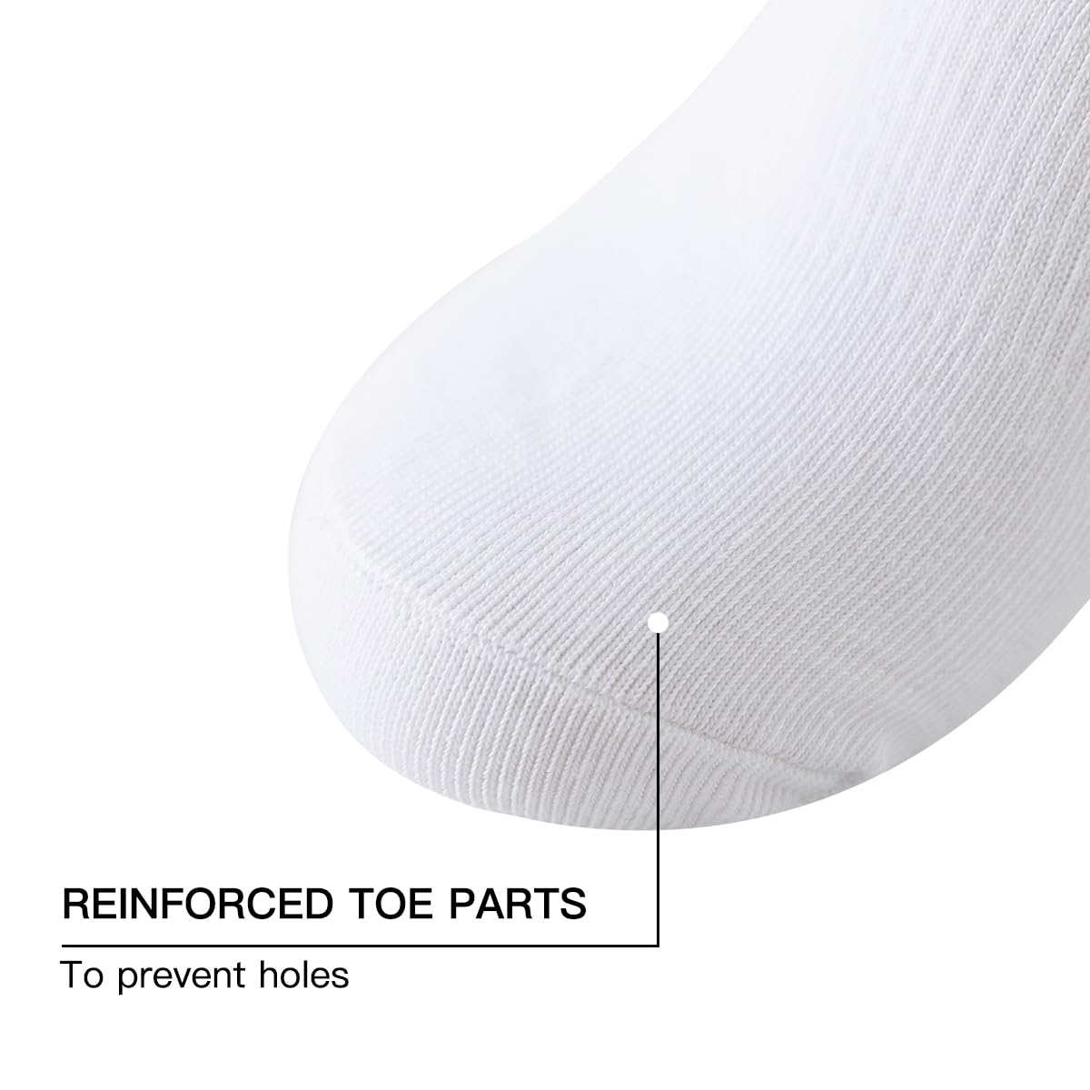 JOYNÉE Calcetines cortos informales para hombre, 20 pares, Blanco (20 pares), talla única