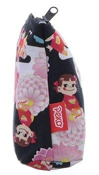 Amazon.co.jp: 前田染工 ペコちゃん×京都 底ハギポーチ 黒