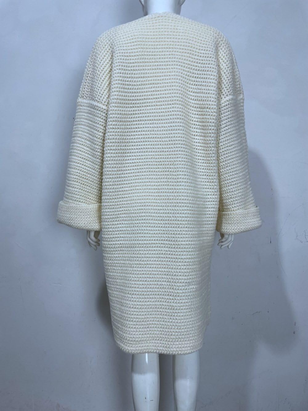 Cardigan Damen, Damen Oversize Cardigan Aus Grobem Strick Vorne Offen Lange Strickjacke Baggy Slouch Glockenärmel Kaschmirpullover Elegante Übergangsjacke Strickjacke Mantel Oberbekleidung Herbst Wi