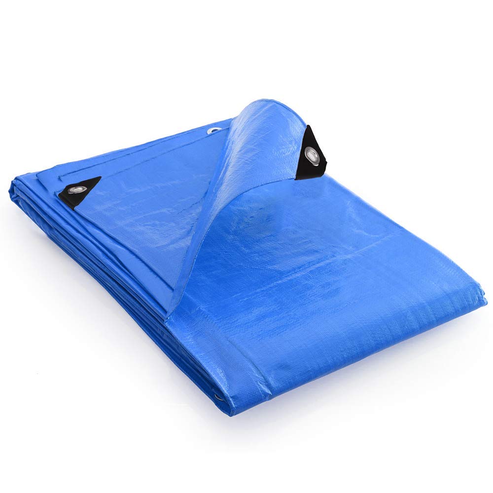Groundmaster Blue 110Gsm Standard Tarpaulin - Durable Waterproof Groundsheet Cover (4.5M X 6M)