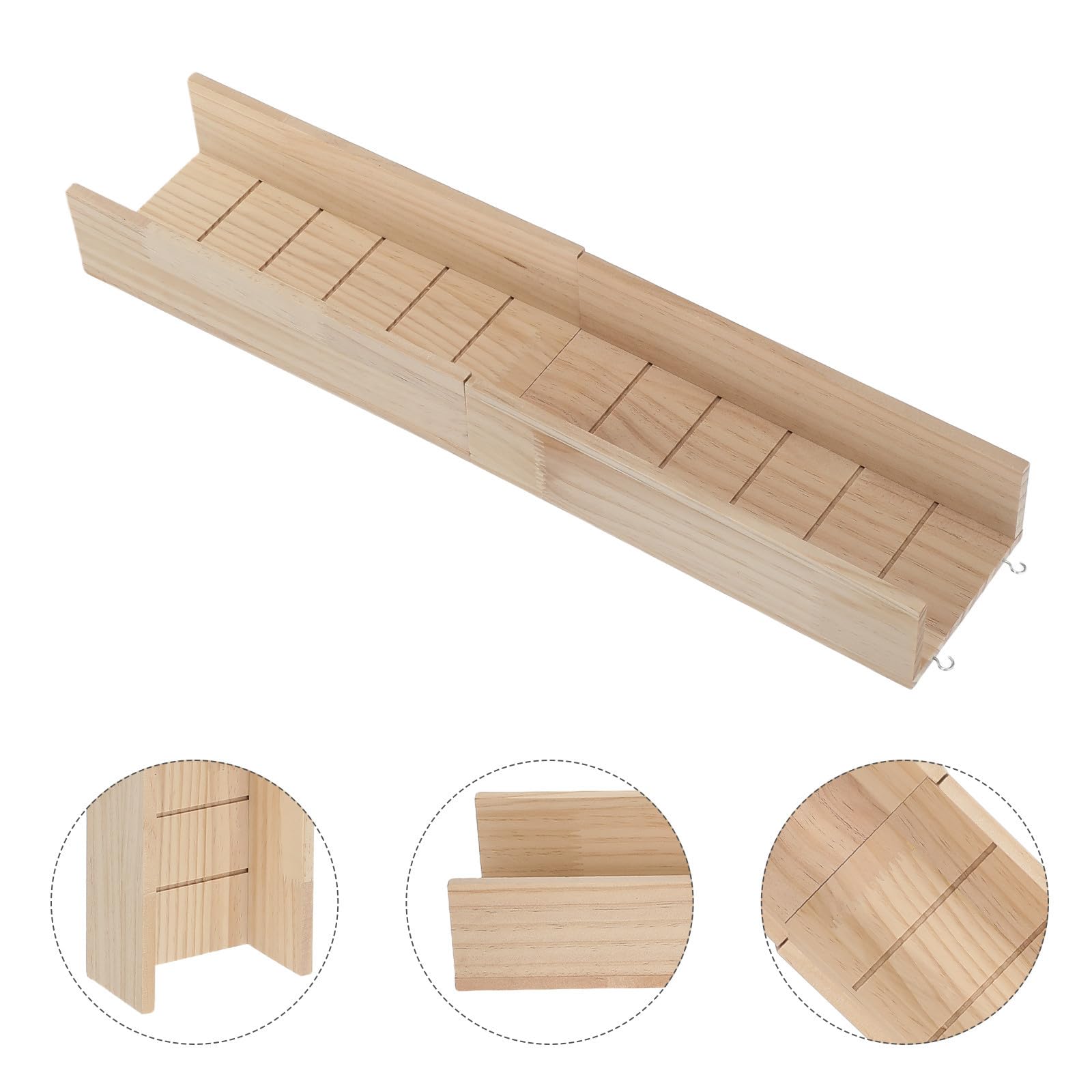 Holzrampe für Meerschweinchen mit Natürlichem Material und Sicherer Konstruktion für Haustierkäfig und Aktiven Spielplatz in Khaki Farbe