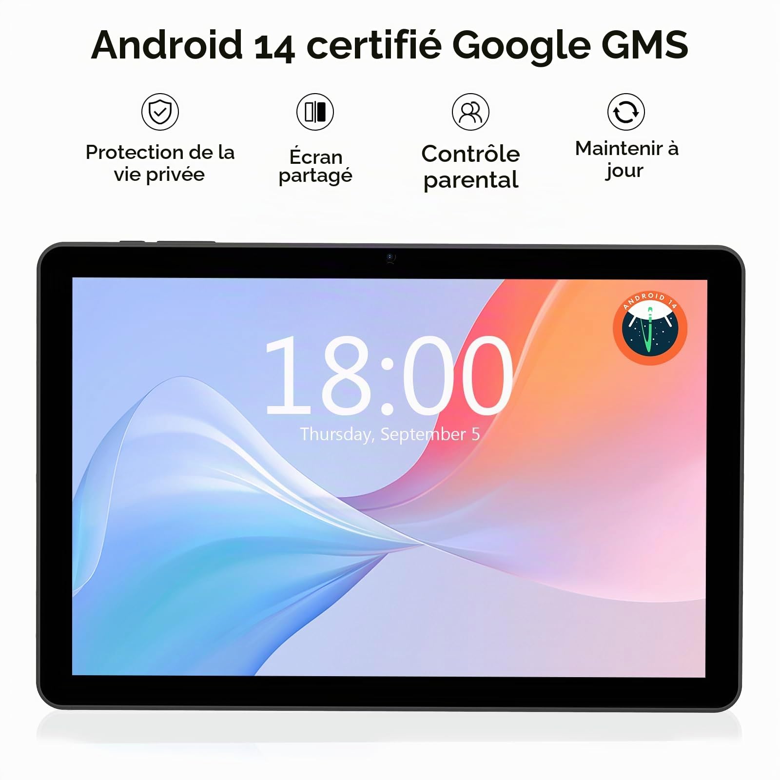 COLORROOM Octa-Core Android Tablet 10.1 Inch Android Tablet 14