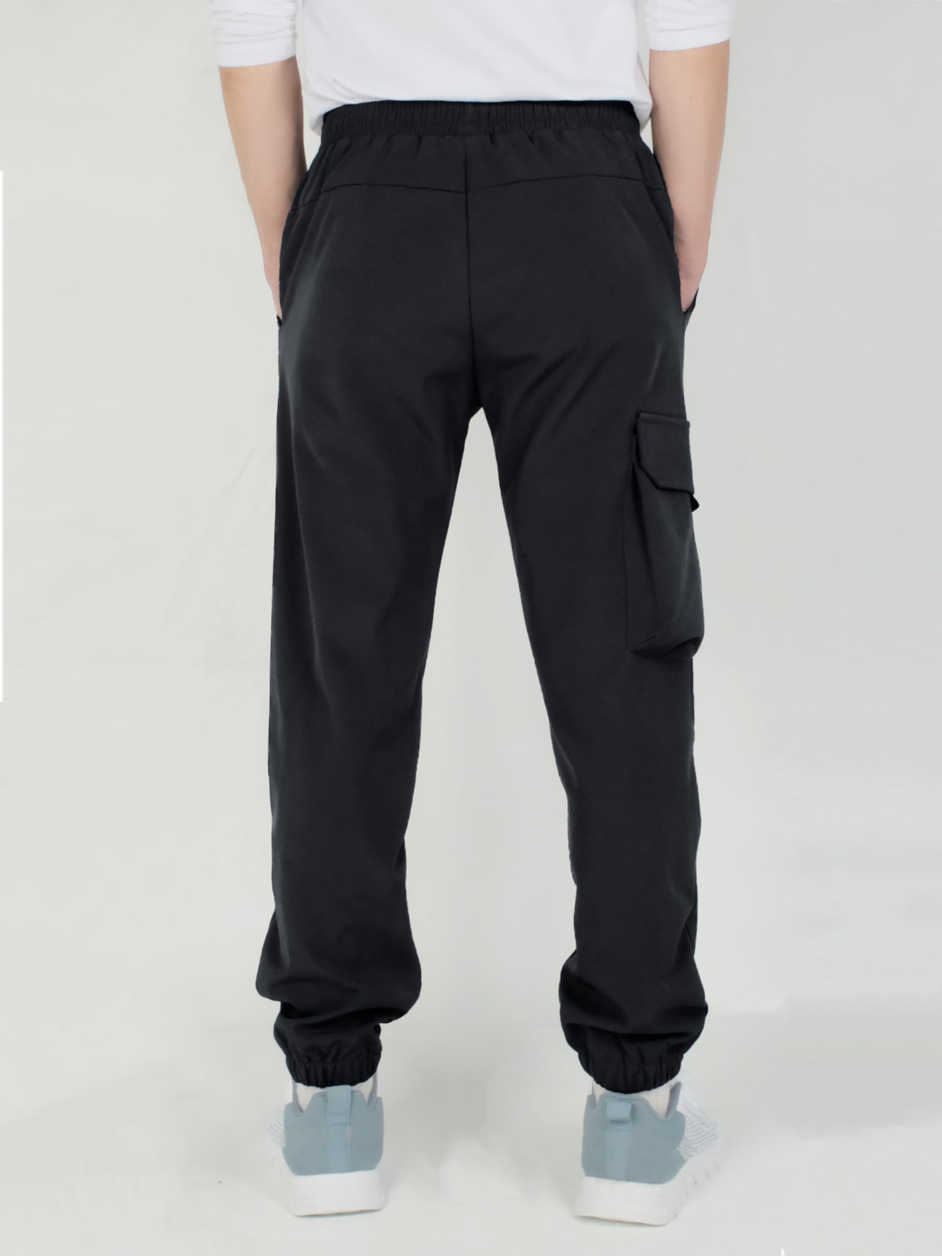 CAMLAKEE Bambini Impermeabile Guscio Morbido Trekking Outdoor Pantaloni Tipo Jogging Tipo Cargo