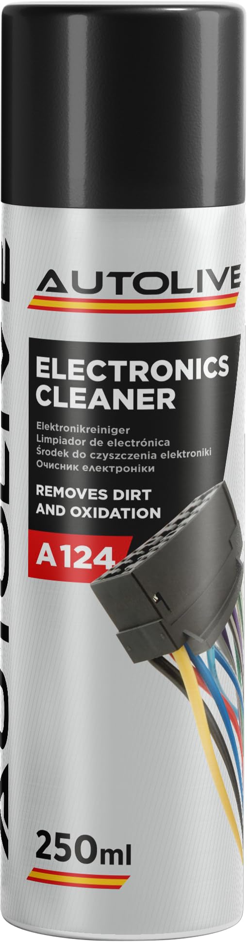 AUTOLIVE Limpiador de Contactos Electrónicos Pack de 6 x 250 ml – Electronic Cleaner – Elimina Aceite y Grasa con Evaporación Rápida – Protección contra Chispas y Desgaste en Componentes Electrónicos