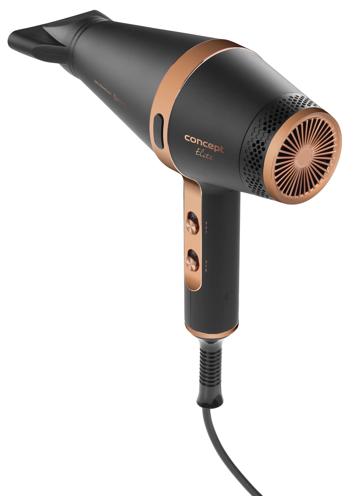 Concept VV6030 suszarka do włosów, 2200 W, kolor czarny brąz