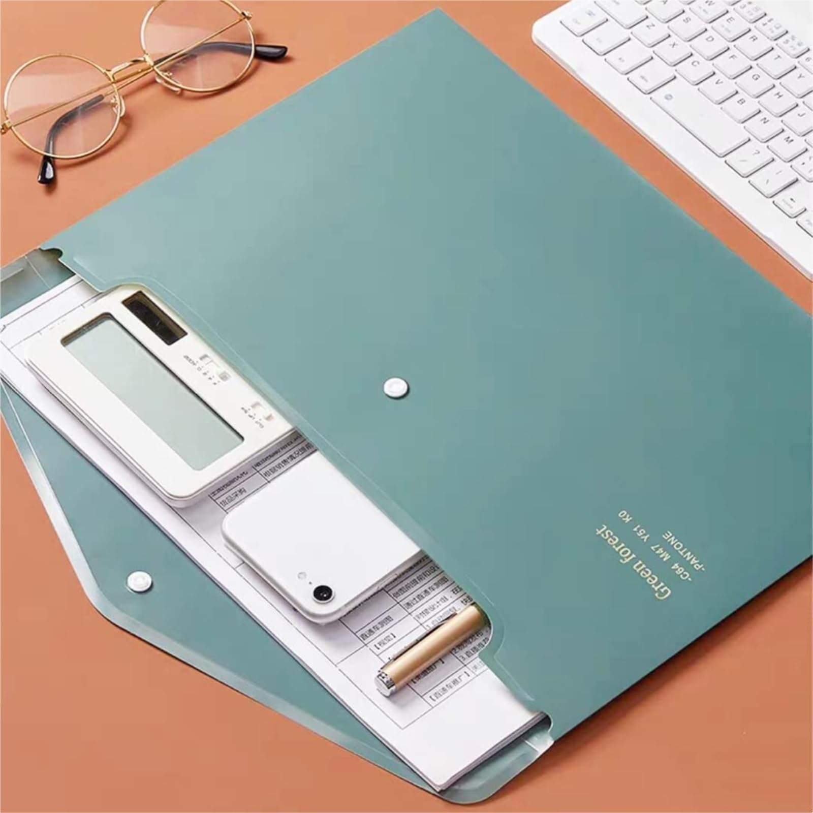 cartelletta Confezione Da 12 Cartelle Retrò A4, Resistenti, Con Chiusura A Bottone Automatico, Portadocumenti, Cartelle Porta Buste For Scuola, Ufficio, Casa, Organizzatori Di File organizer