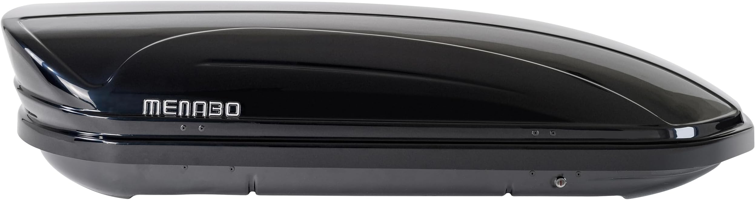 MENABO Dachbox Mania 320 glossy black universal roof case, aerodynamic