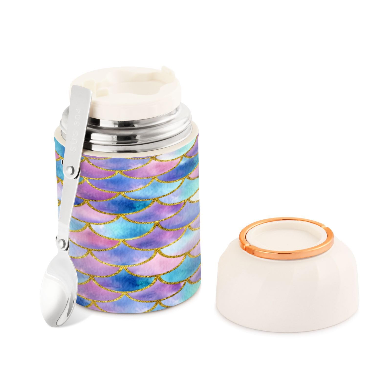 Termo de comida hermético sin BPA para llevar almuerzos calientes
