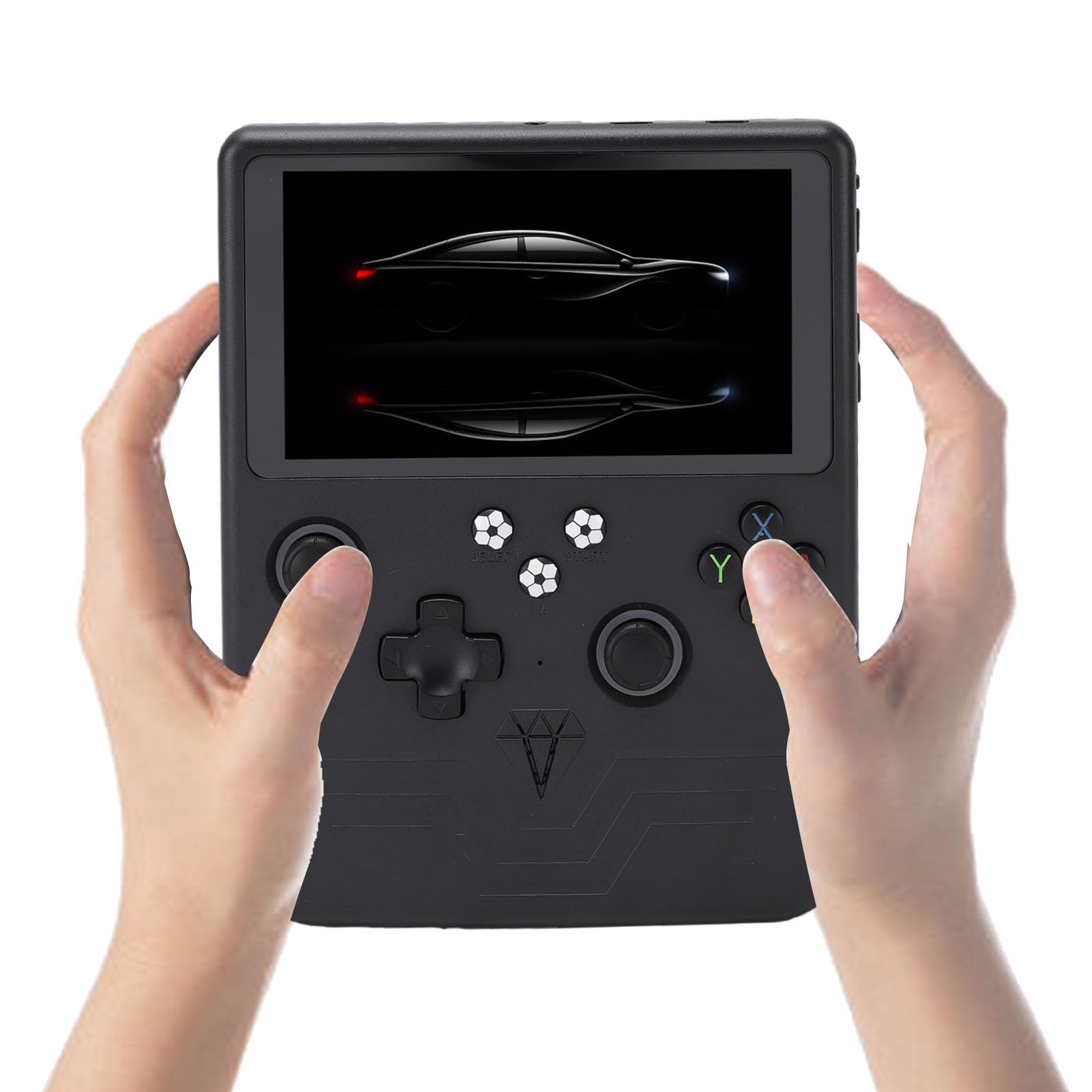 Retro-Handspielkonsole, 6,0-Zoll-HD-Bildschirm, 1,5 GHz, 64-Bit-CPU mit Vorinstallierten Spielen 128 G, Joystick mit RGB-Hintergrundbeleuchtung, 6000-mAh-, Ideal für Reisen und Geschenke