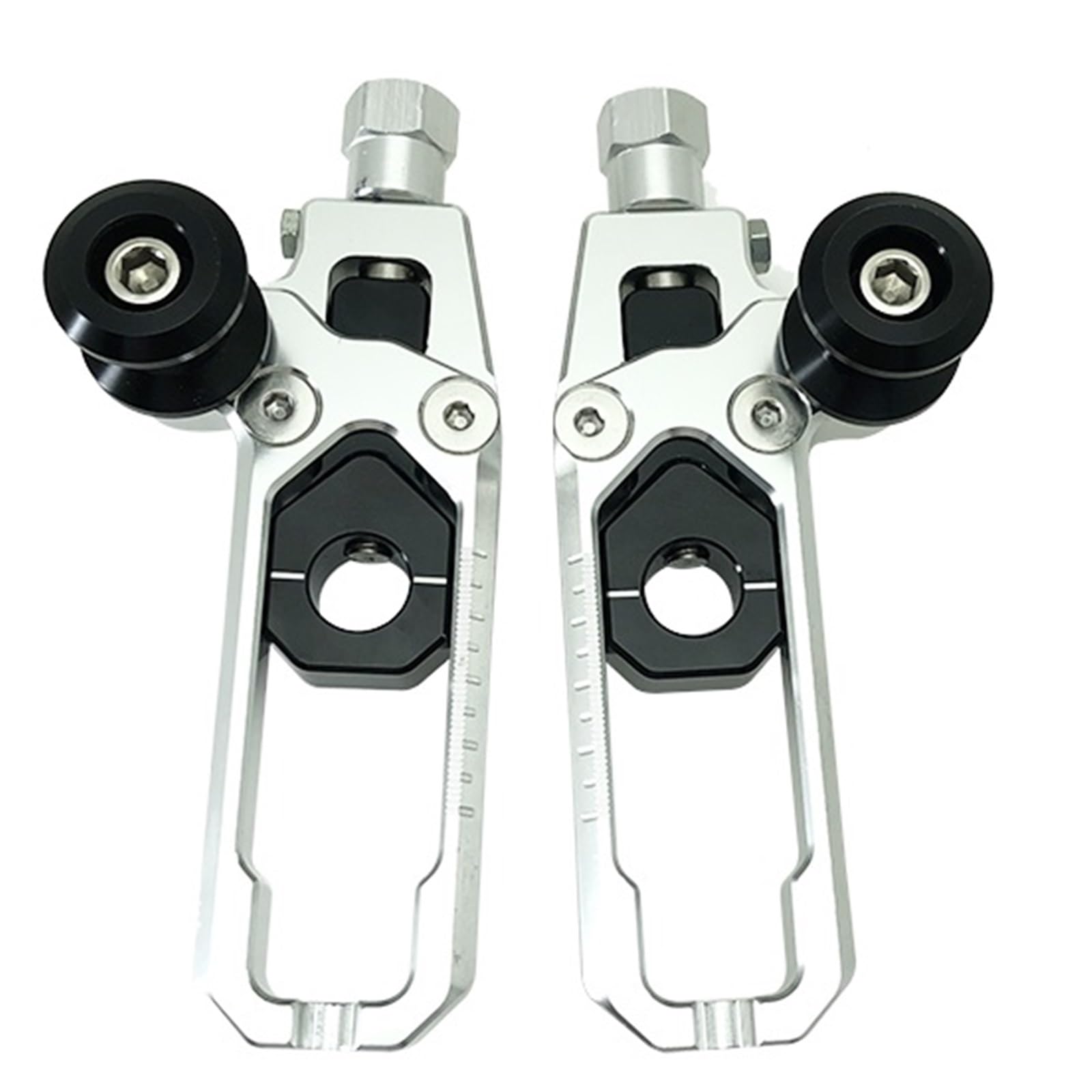 Singola velocità tendicatena Misura Per Yam&aha R15 V3 MT15 MT-15 MT 15 2019-2021 Tendicatena Tenditori Con Forcellone Altalena Bobina(Silver)