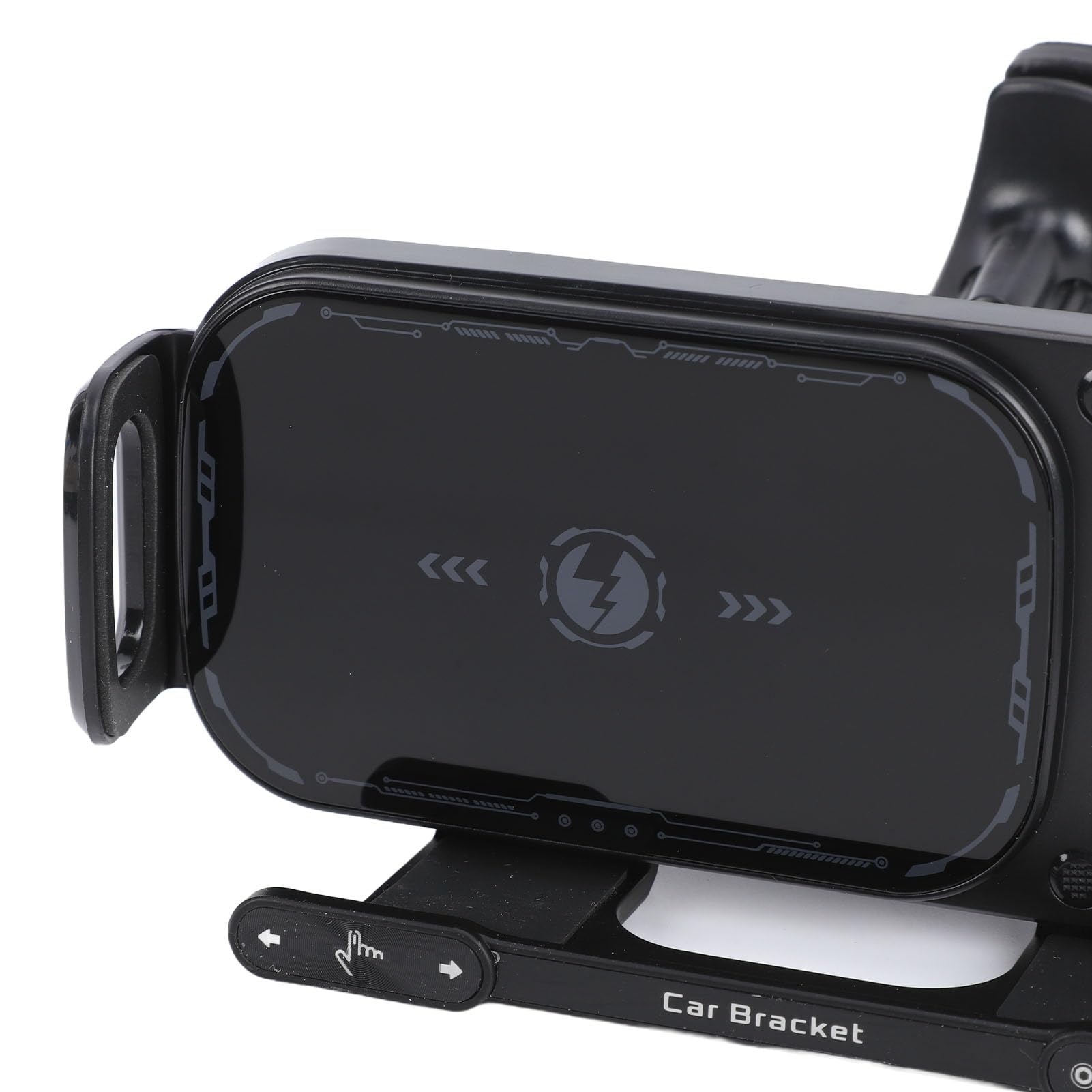 Caricabatterie per Auto Wireless, Supporto per Ricarica Rapida Supporto per Telefono con Bloccaggio Automatico con Sensore Intelligente Rotazione di 90 Gradi per Smartphone con