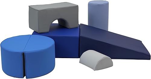 Miniatura 36 de FDP SoftScape Playtime and Climb - Juego multiusos de espuma suave con asiento plegable para bebés y niños pequeños; gatear, escalar, juego