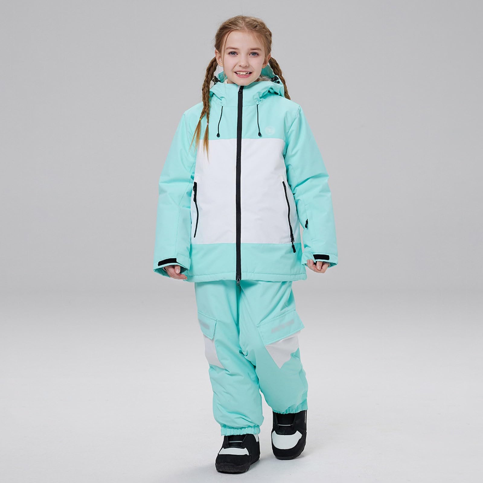 Traje de nieve para niños y niñas, ropa de esquí para deportes de invierno, actividades al aire libre con rendimiento térmico