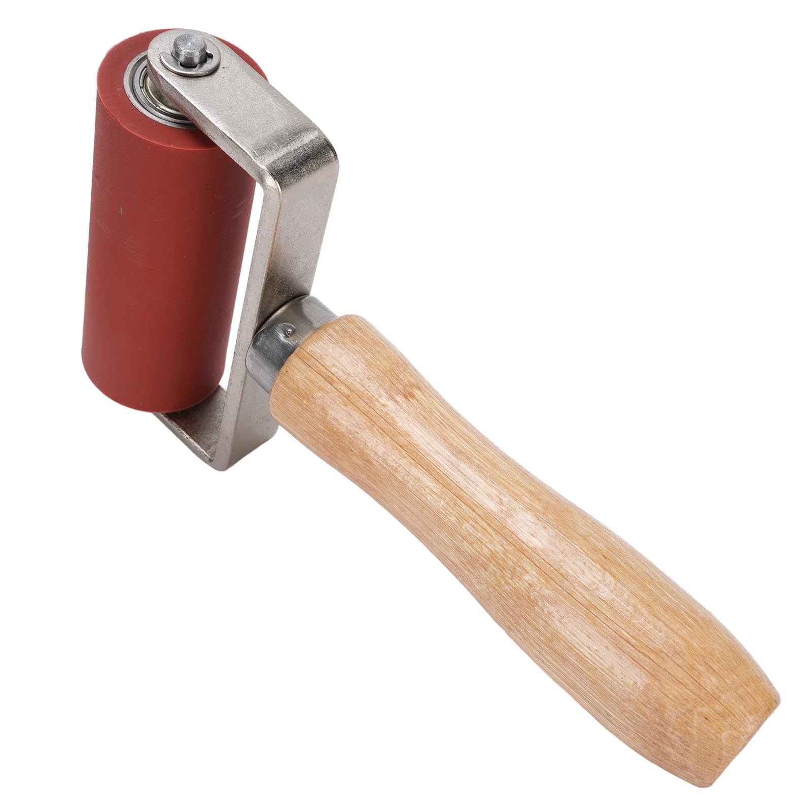 Strumento a Rulli di Cucitura Silicone, 260 ℃ Strumento Rullo a Doppio Cuscinetto Staccabile, Strumento di Rullo di Tetto Levigante per PVC/TPO/EPDM, ecc. - 32 mm Dia 80 Mm
