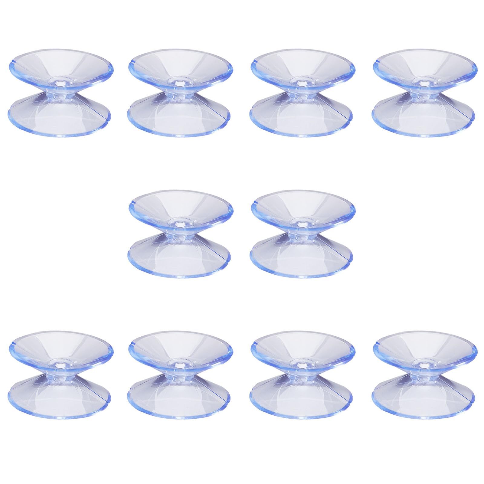 10 Ventouses Double Face Transparentes - Accroche Tout Sans Trace !